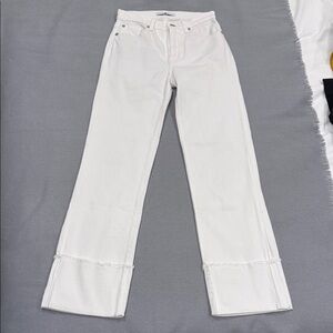 7 For All Mankind Flare White Jeans